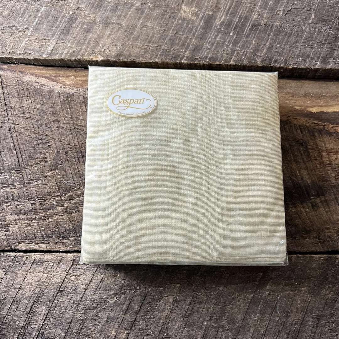 Caspari Gold Moiré Airlaid Beverage Napkins - 15 Pack