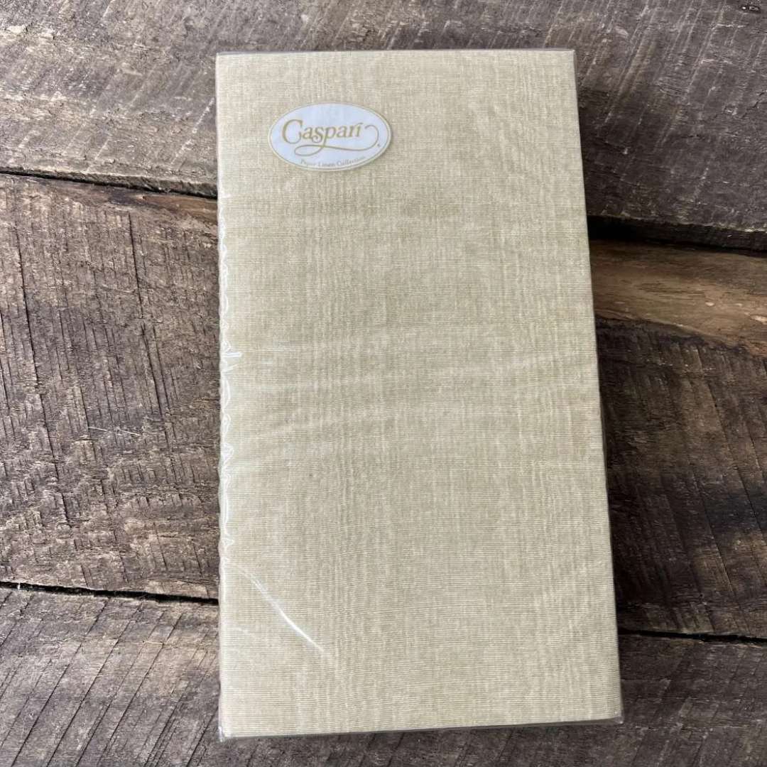 Caspari Gold Moiré Airlaid Guest Towels - 12 Pack